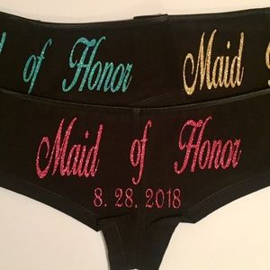 Maid of Honor gift, Bridesmaids gifts, panties